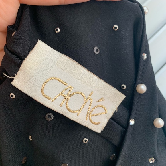 Vintage Cache Pearl & Rhinestone bodycon dress - Picture 3 of 6